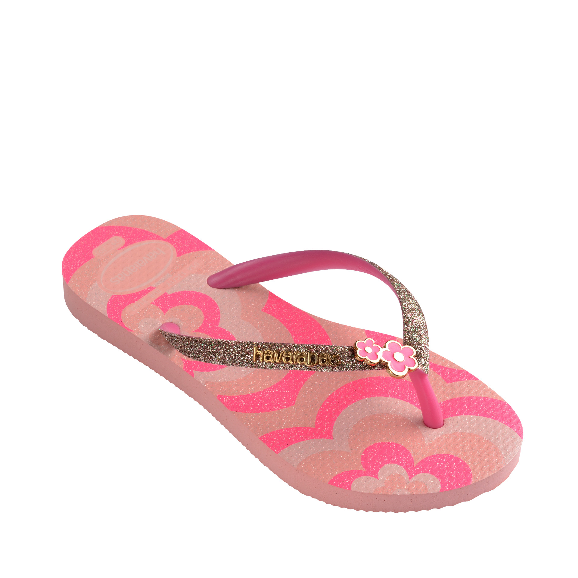 Havaianas Kids Slim Glitter Trendy Blossom/pink Flux