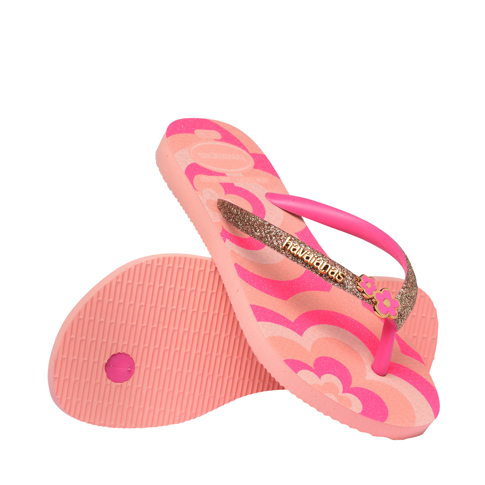 Havaianas Kids Slim Glitter Trendy Blossom/pink Flux