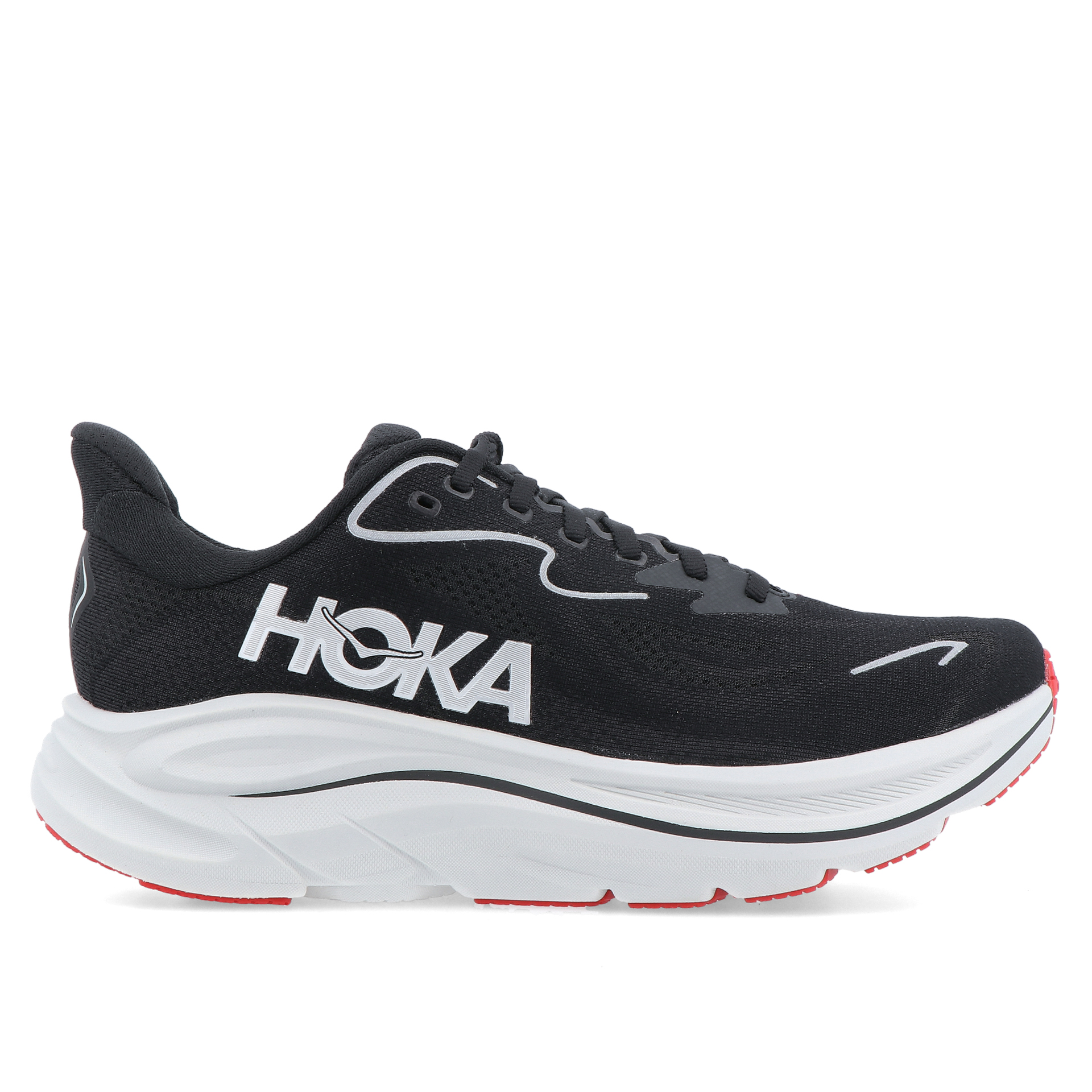 HOKA Clifton 10 Black/silver