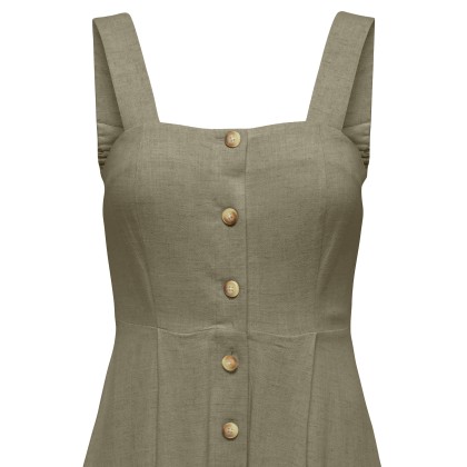 Only Vestido Siesta Linen Mermaid Only Vestido Siesta Linen Mermaid