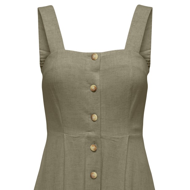 Only Vestido Siesta Linen Mermaid