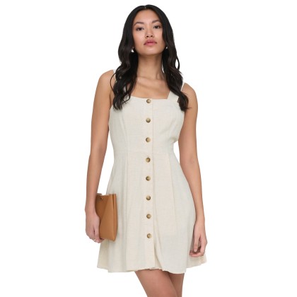 Only Vestido Siesta Linen Moonbeam