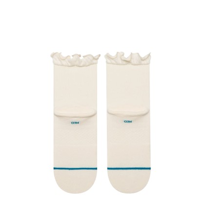 Stance Ruffle Icon Quarter Ivory