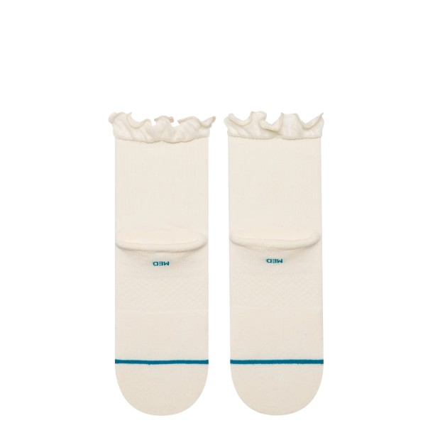 Stance Ruffle Icon Quarter Ivory