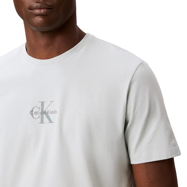 Calvin Klein T-shirt 30s Micro Monologo Graphic Green