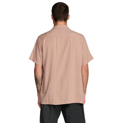 Rvca Camisa Vacancy Pale Mauve