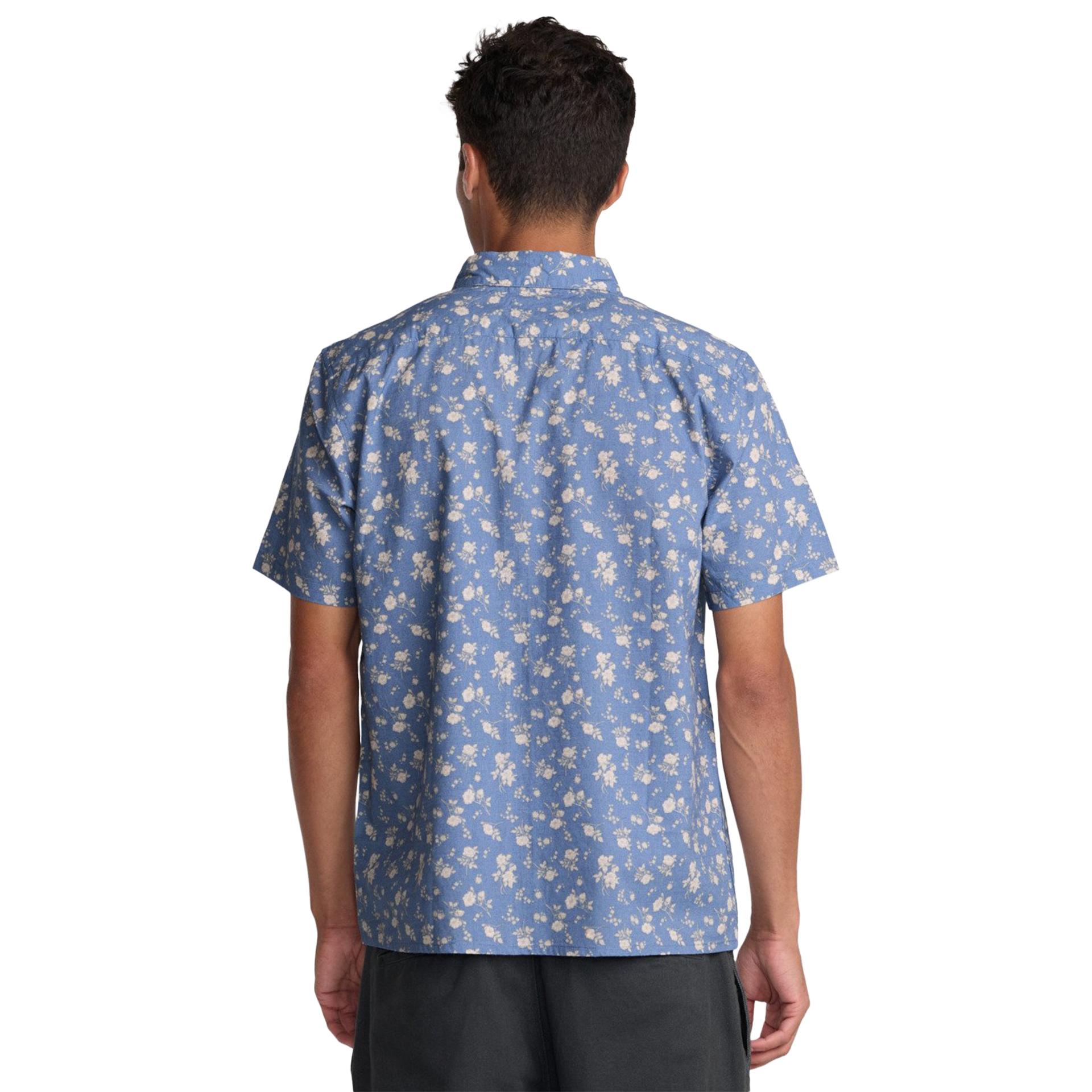 Rvca Camisa Breezy Vintage Blue