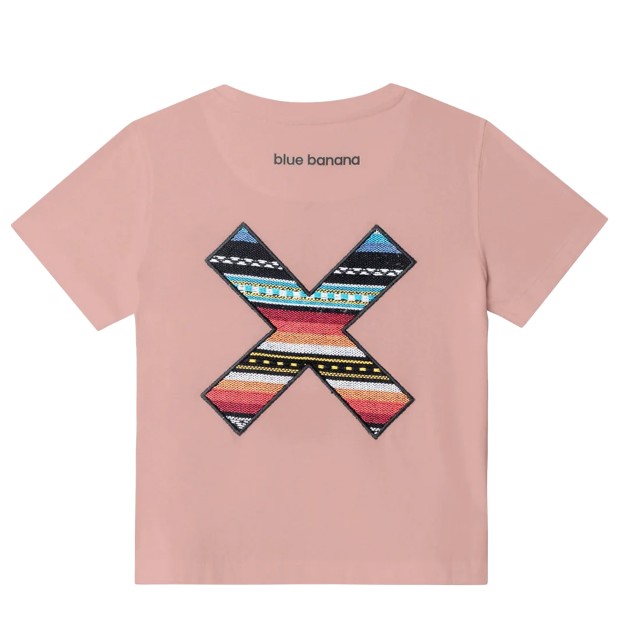 Blue Banana T-shirt Classic Kids Peach