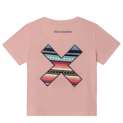 Blue Banana T-shirt Classic Kids Peach