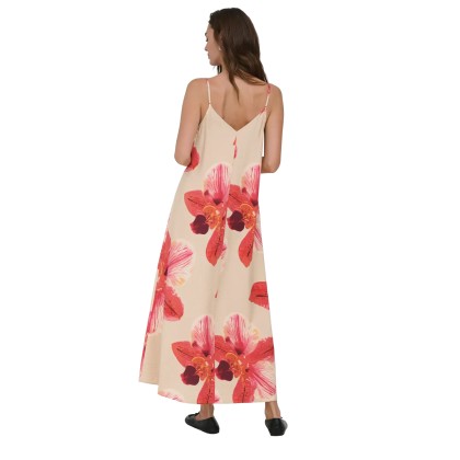 Only Vestido Resi-elanor Strap Big Flowr Peyote Giga Orchid Only Vestido Resi-elanor Strap Big Flowr Peyote Giga Orchid