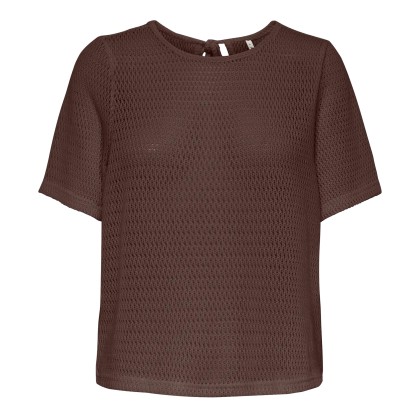 Only Top T-shirt Kastella O-neck Chocolate Martini