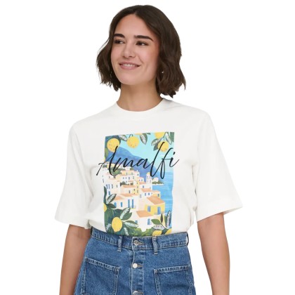 Only T-shirt Vega New Vibe Cloud Dancer Amalfi Only T-shirt Vega New Vibe Cloud Dancer Amalfi