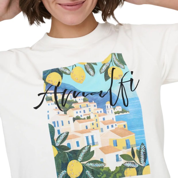 Only T-shirt Vega New Vibe Cloud Dancer Amalfi
