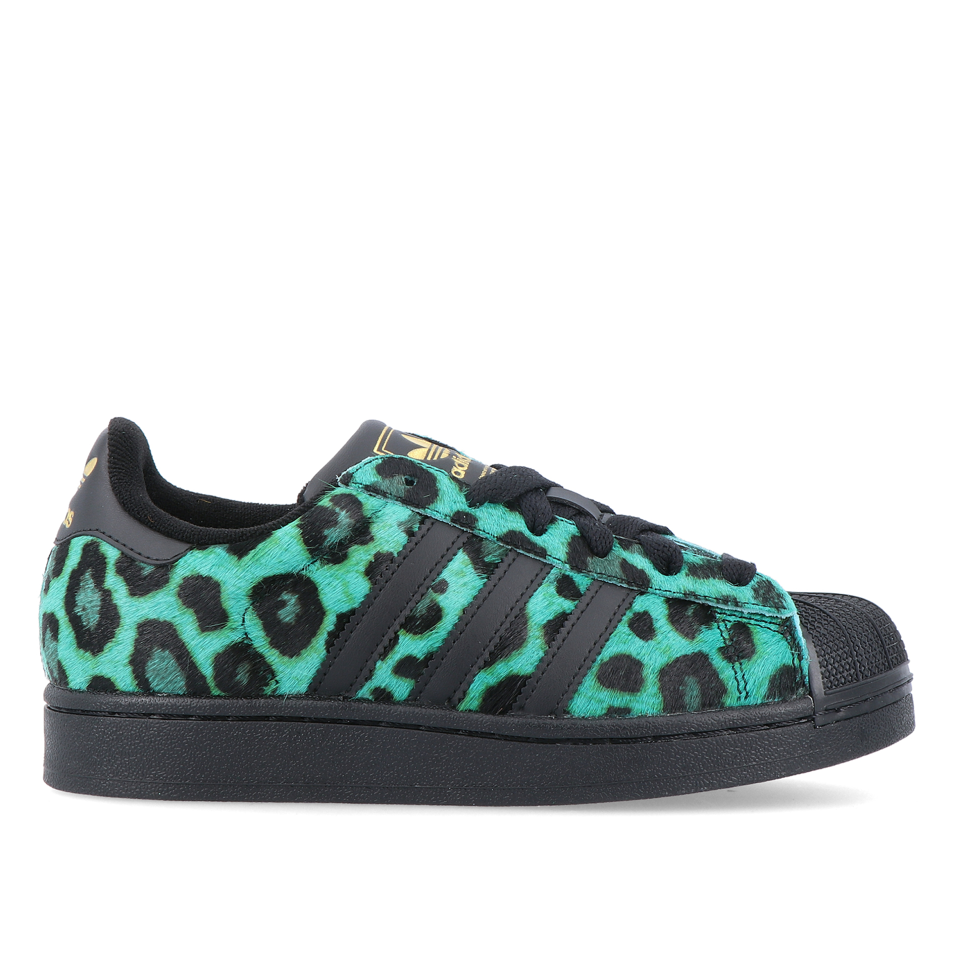 adidas Originals Superstar II W Semi Screaming Green / Core Black