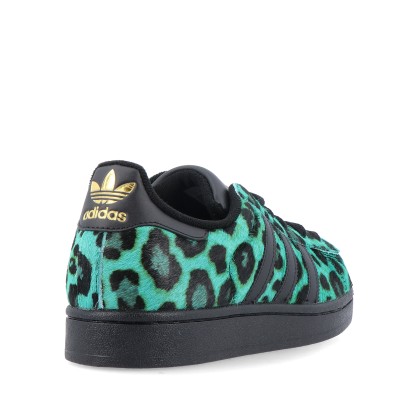 adidas Originals Superstar II W Semi Screaming Green / Core Black