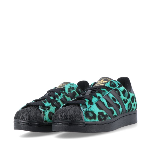 adidas Originals Superstar II W Semi Screaming Green / Core Black