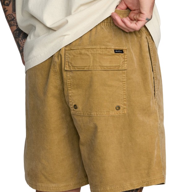 Rvca Walkshorts Escape Elastic Cord Short Ii Ochre
