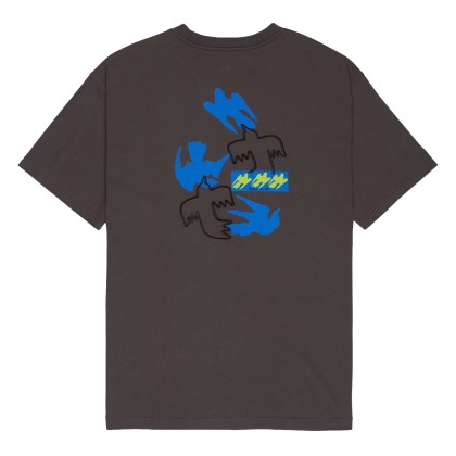 Rvca T-shirt Antonia Figueiredo Birds Garage Blue