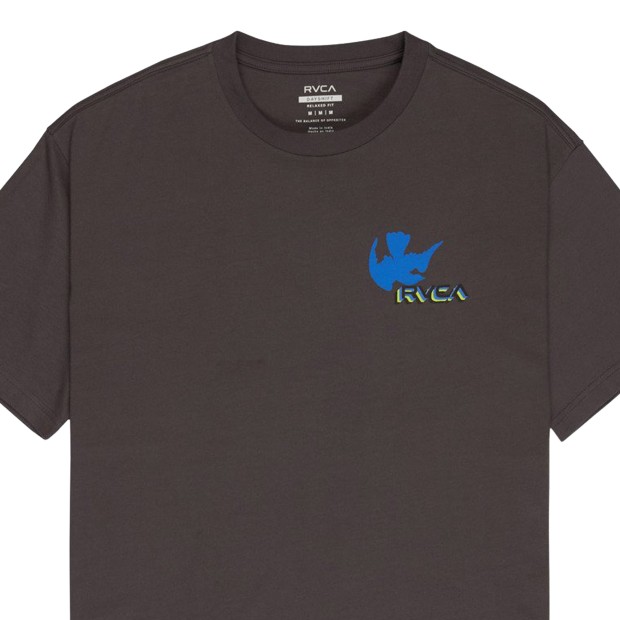 Rvca T-shirt Antonia Figueiredo Birds Garage Blue