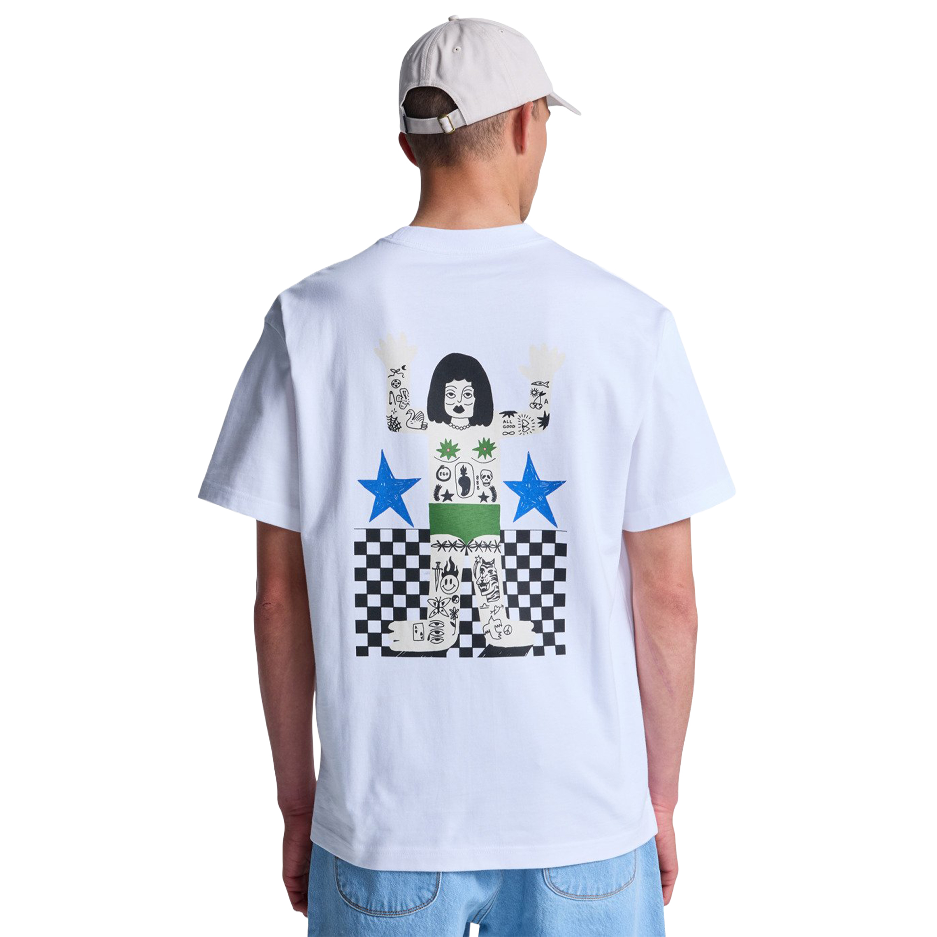 Rvca T-shirt Antonia Figueiredo Bonhomme White