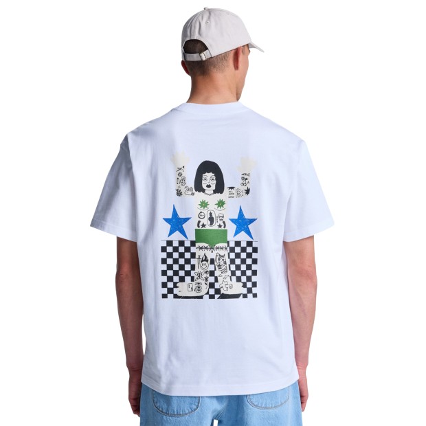 Rvca T-shirt Antonia Figueiredo Bonhomme White