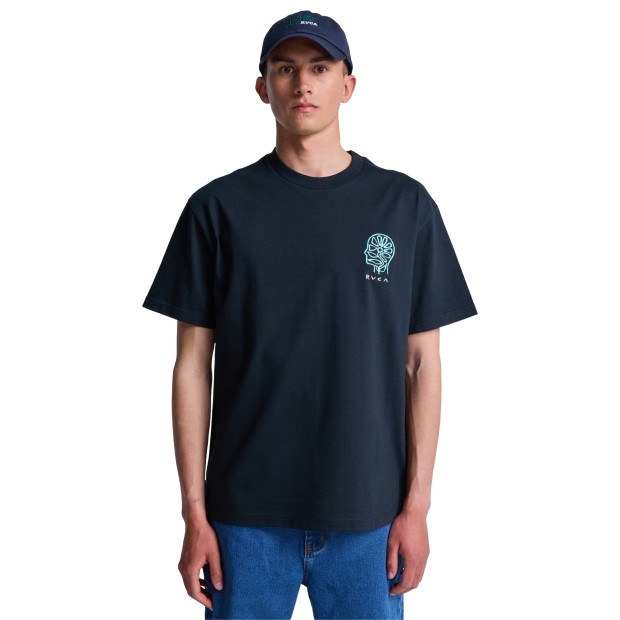 Rvca T-shirt In Nature Black