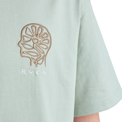 Rvca T-shirt In Nature Light Olive
