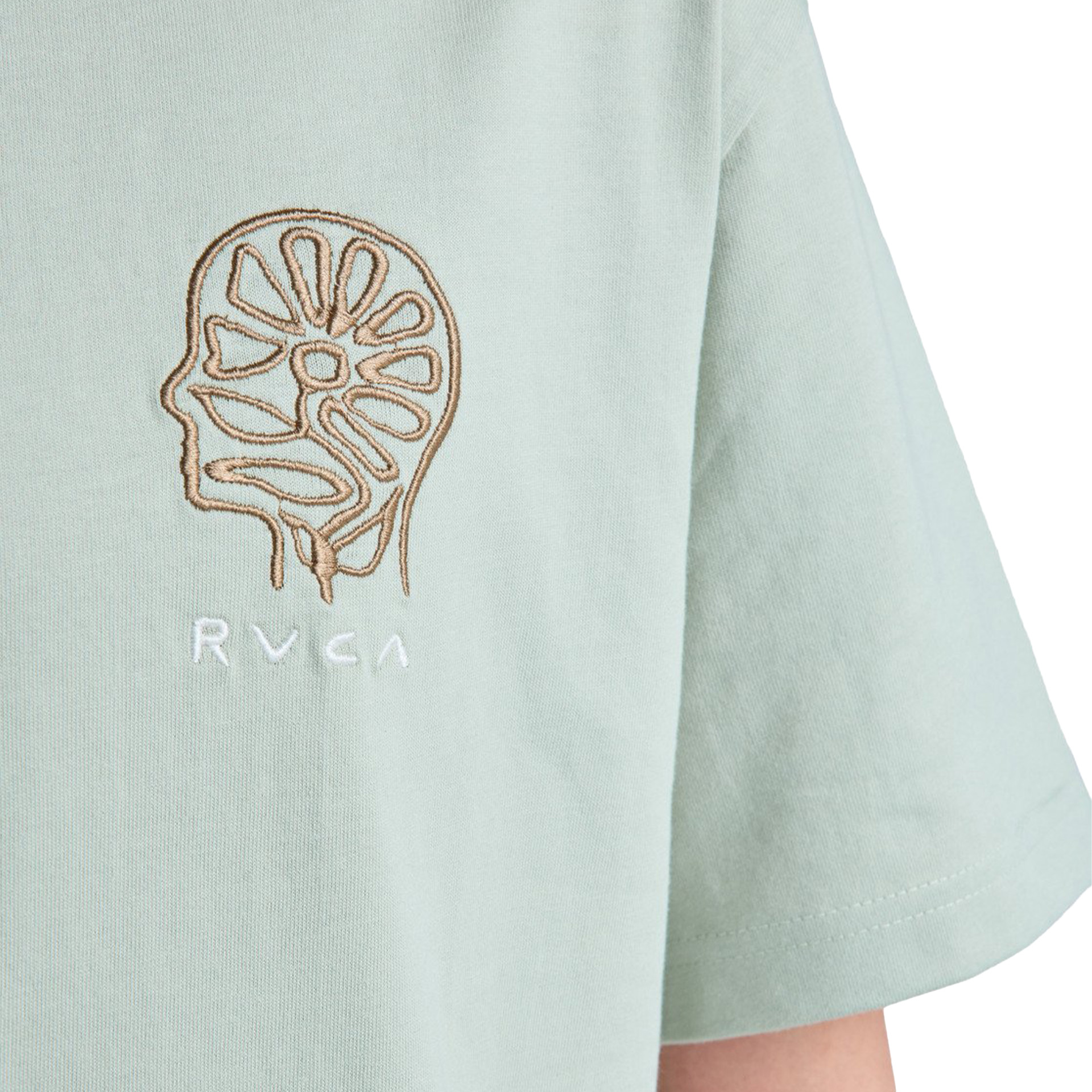 Rvca T-shirt In Nature Light Olive
