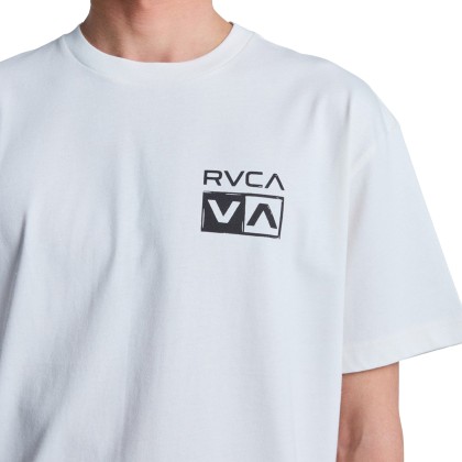 Rvca T-shirt Horton Florida Antique White