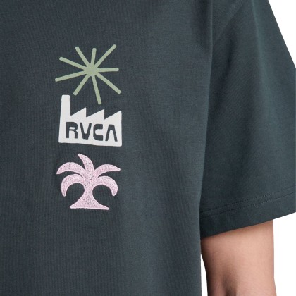 Rvca T-shirt Mirage Pirate Black Rvca T-shirt Mirage Pirate Black