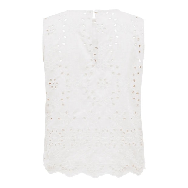 JDY Top Marina Emb. Cloud Dancer Bright White