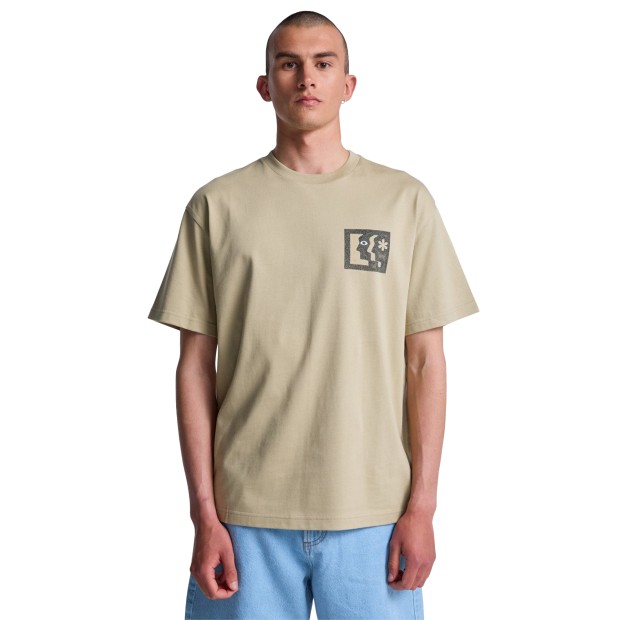 Rvca T-shirt Face To Face Khaki