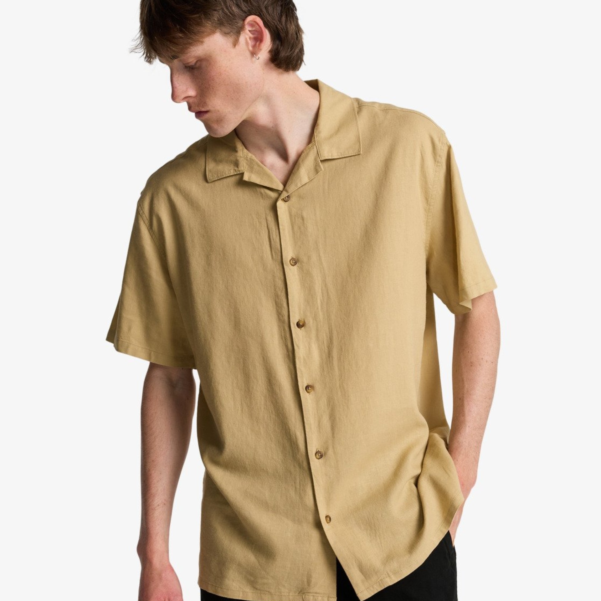 Billabong Camisa Ss Vacay Linen Caslte Rock