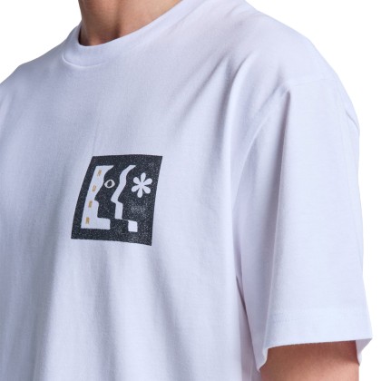 Rvca T-shirt Face To Face White