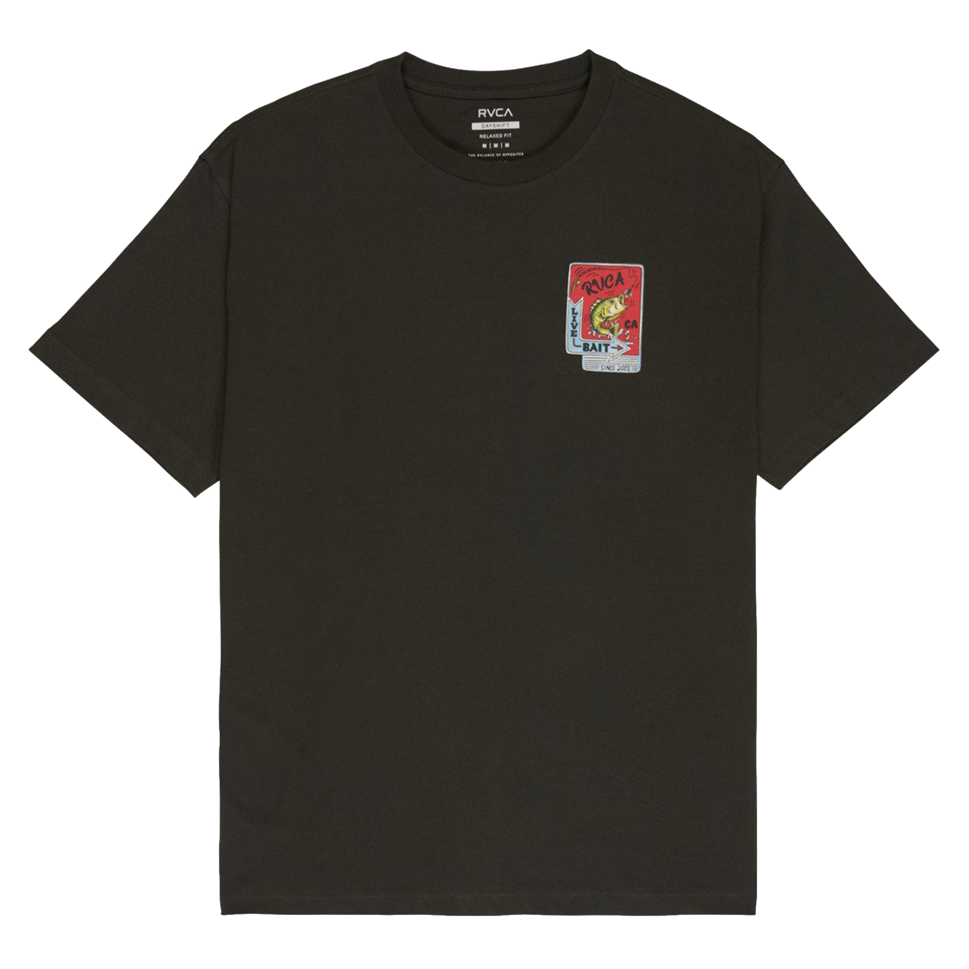 Rvca T-shirt Live Bait Pirate Black