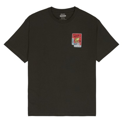 Rvca T-shirt Live Bait Pirate Black