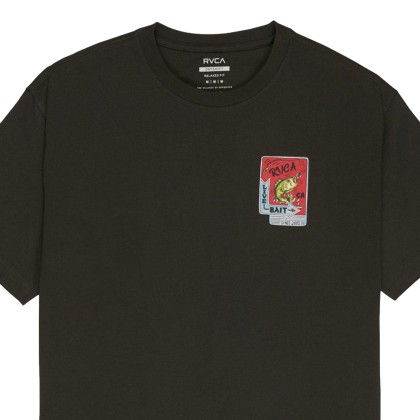 Rvca T-shirt Live Bait Pirate Black