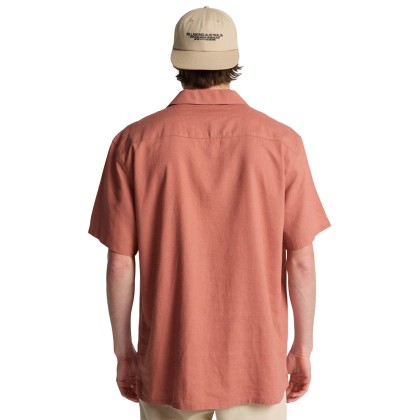Billabong Camisa Ss Vacay Linen Dusty Rose
