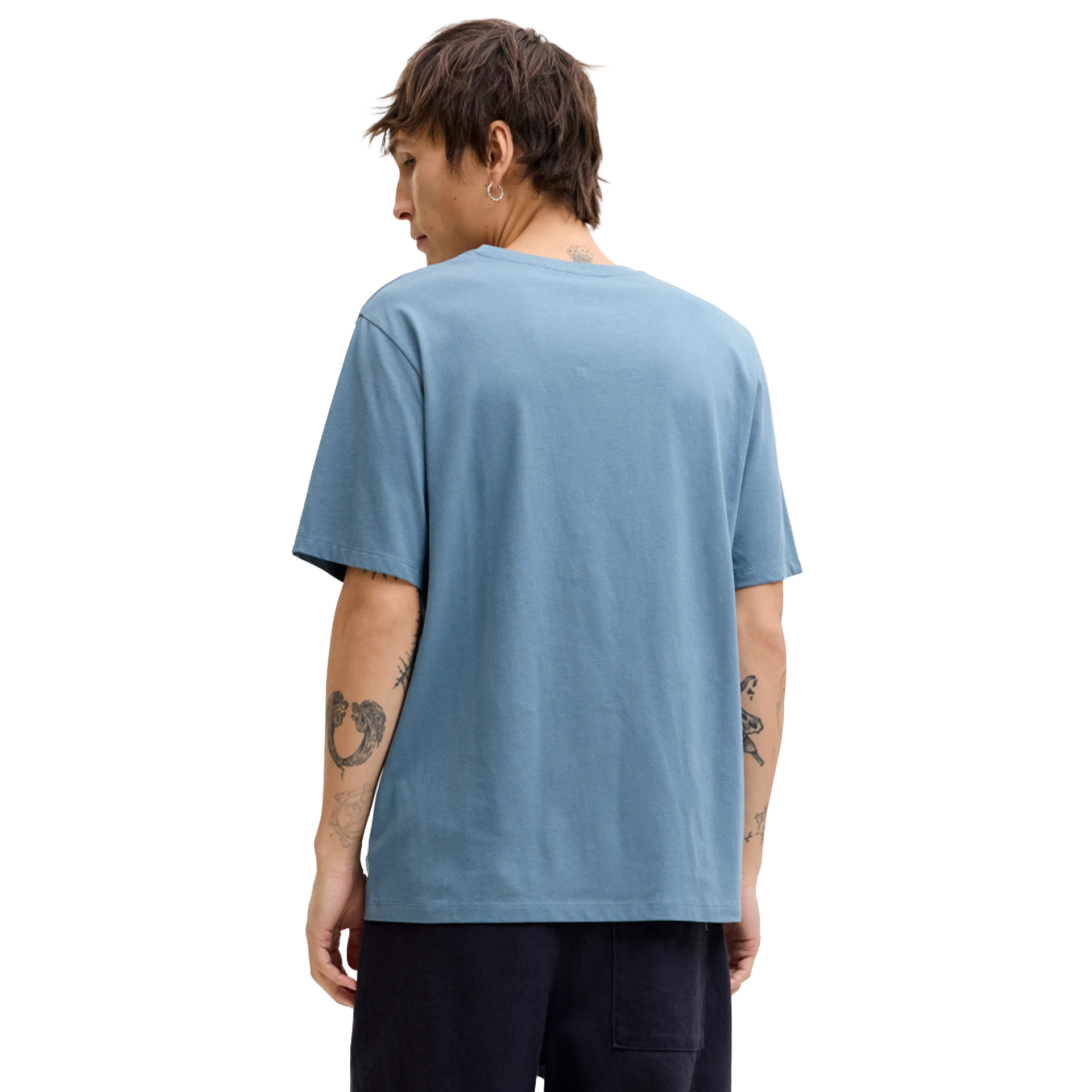 Jack & Jones T-shirt Organic Basic O-neck Blue Mirage