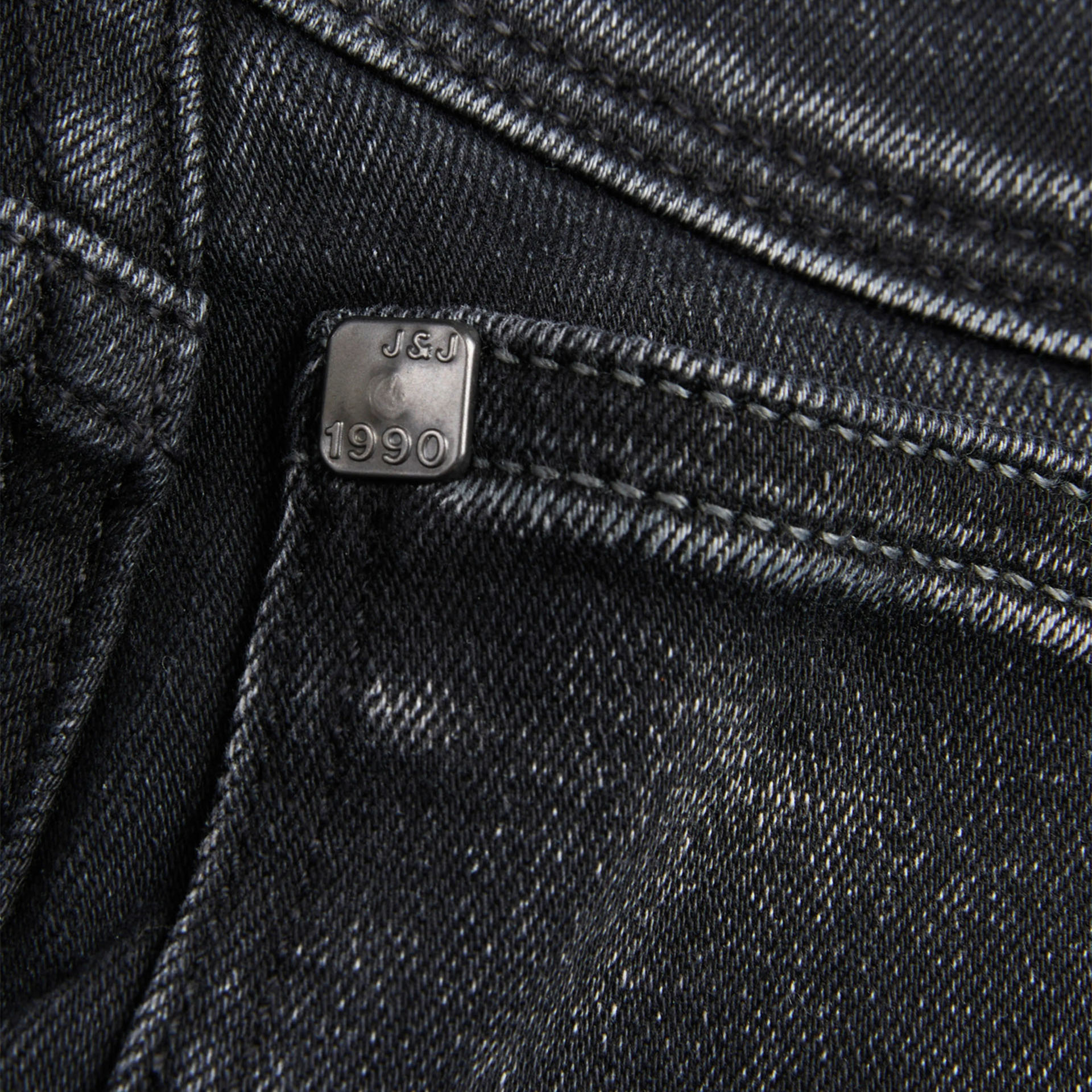 Jack & Jones Calção Rick Jjfox Black Denim Am 317