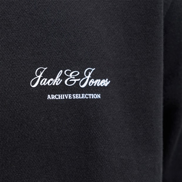 Jack & Jones Sweat Archive Graphic Crew Neck Black