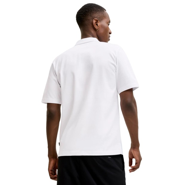 Jack & Jones Polo Blaethan Zip Bright White