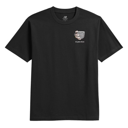 New Balance T-shirt Grey Days Coffee Oversized Black