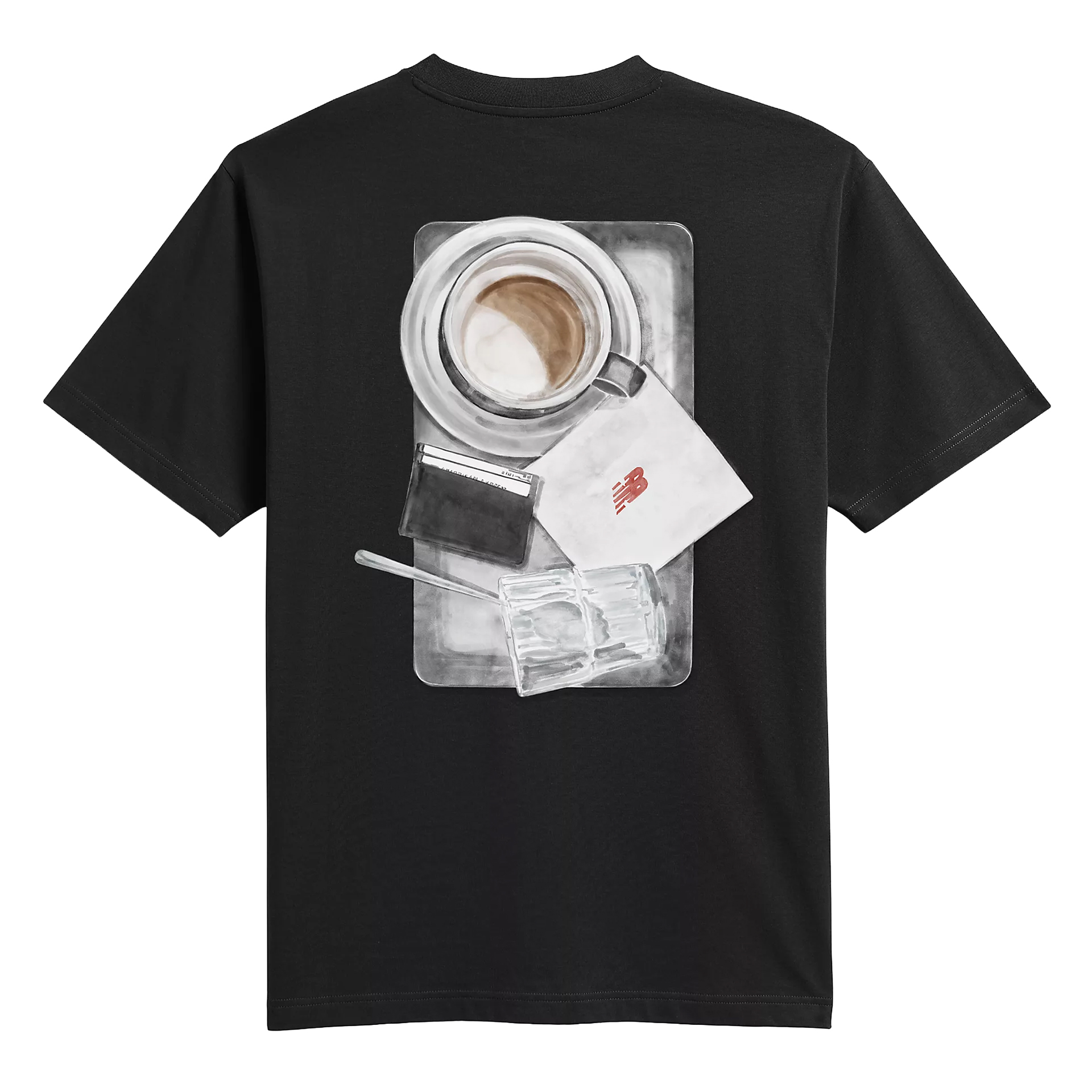 New Balance T-shirt Grey Days Coffee Oversized Black