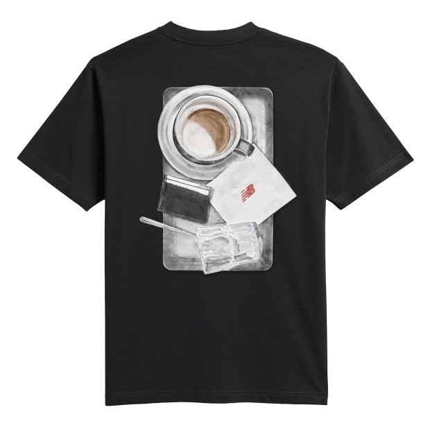 New Balance T-shirt Grey Days Coffee Oversized Black