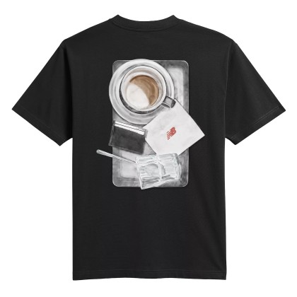 New Balance T-shirt Grey Days Coffee Oversized Black
