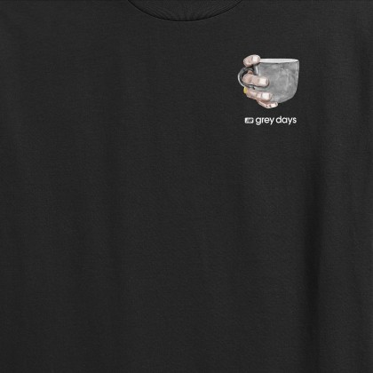 New Balance T-shirt Grey Days Coffee Oversized Black