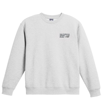 New Balance Sweat Athletics Premium Logo Crew Grey New Balance Sweat Athletics Premium Logo Crew Grey