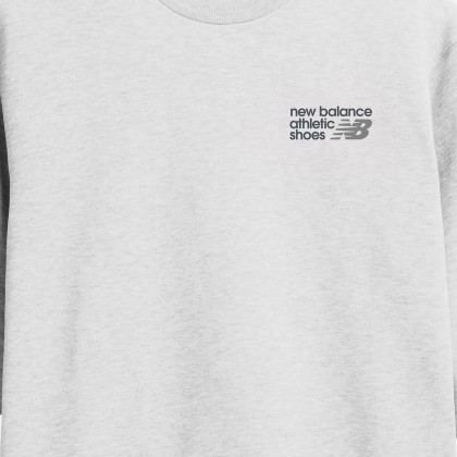 New Balance Sweat Athletics Premium Logo Crew Grey New Balance Sweat Athletics Premium Logo Crew Grey