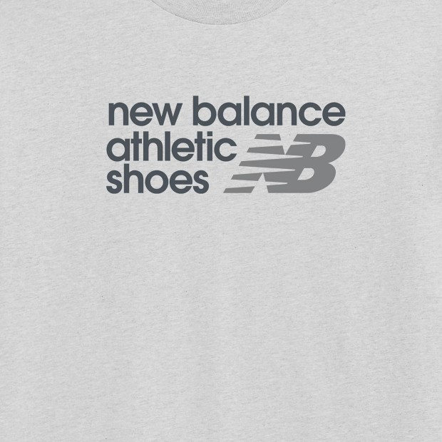 New Balance T-shirt Athletics Premium Relaxed Chest Logo Grey